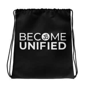 Become Unified Drawstring Bag Black